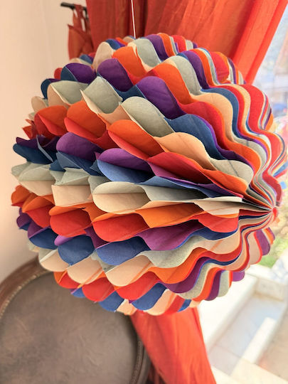 Carnival Hanging Paper Round Decor 30cm