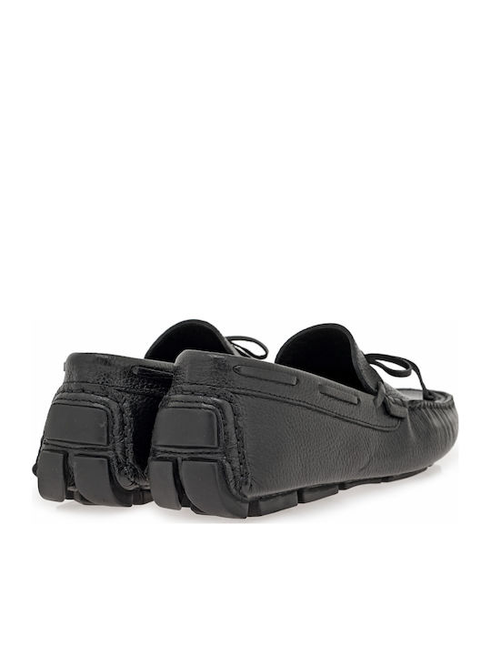 Leather Men's Loafers in Black Colour