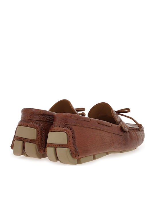 Δερμάτινα Ανδρικά Loafers σε Ταμπά Χρώμα