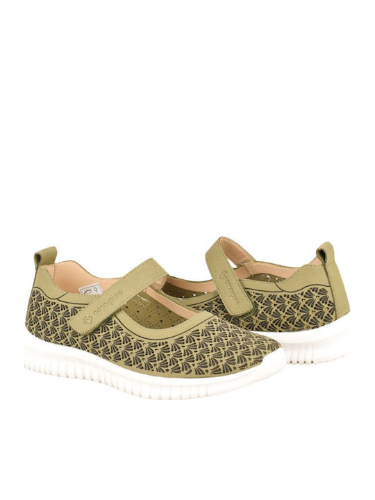 Anatomic Women's Canvas Green Slip-Ons