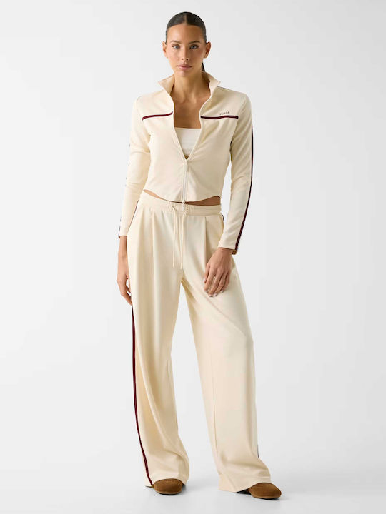 Women's Sweatshirt Cardigan Cream