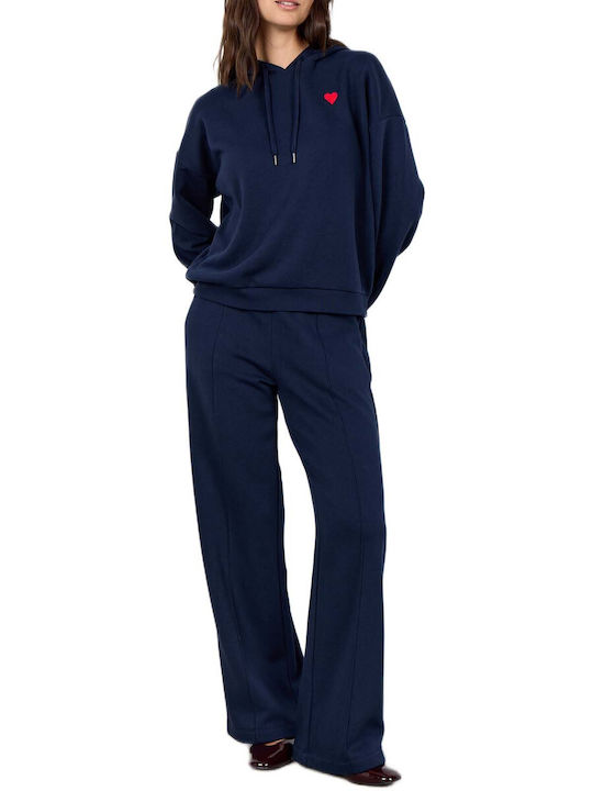Soya Concept Women's Sweatshirt Hooded Blue