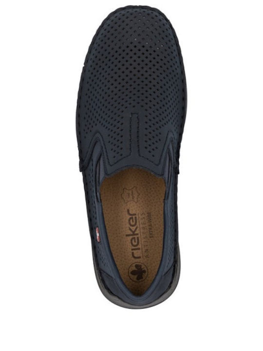 Herren Freizeitschuhe Leder Blau