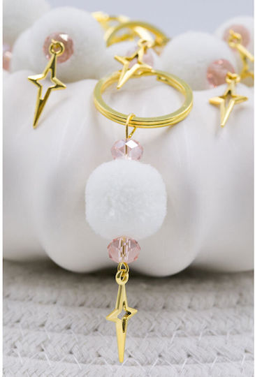 Kymi Christening Charm Keychain White 50 Pieces