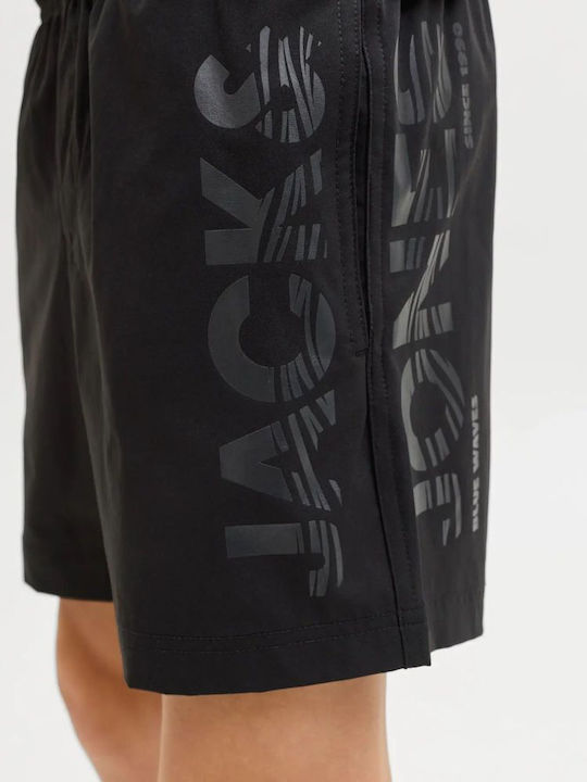 Jack & Jones Costum De Baie Pentru Copii Pantaloni Scurți De Înot Negri