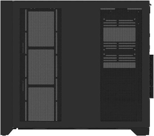 Aqirys XO-1 Gaming Middle Tower Carcasă PC cu Panou Lateral și Iluminare ARGB Neagră