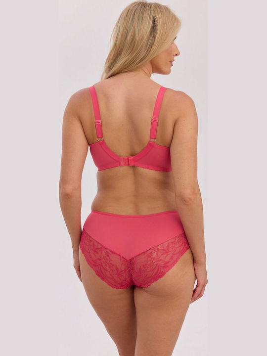 Women's Slip With Red Lace