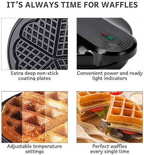 Aparat de Vafe pentru Vafe Rotunde 1000W