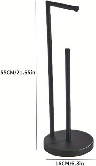 Metallic Toilet Brush Black