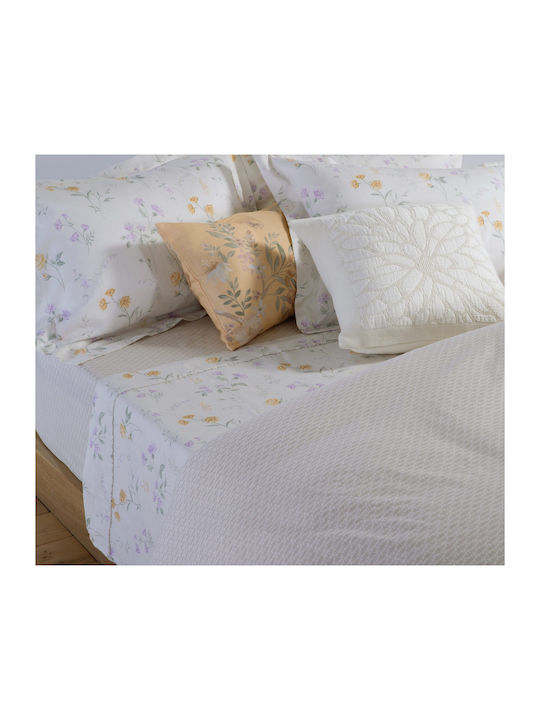 Nef-Nef Homeware Rozaria Tagesdecke Übergröße aus Polyester Ecru 240x230cm