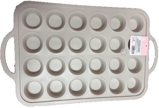 Elekom Bakeware Tin For Cupcakes/Muffins Made Of Silicone 24 Sockets 29x23cm 24 Pieces