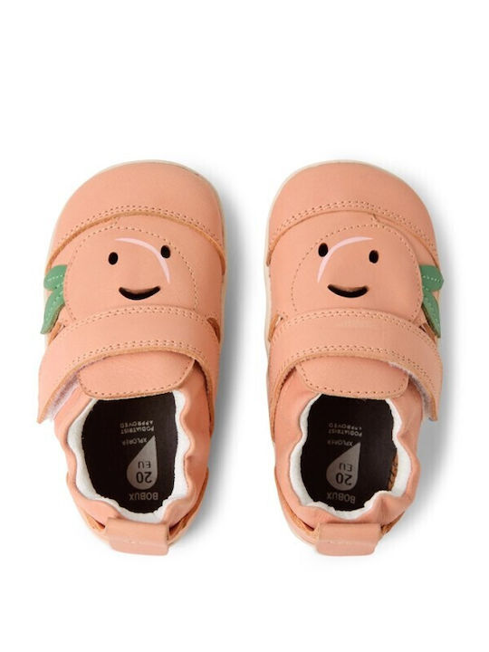 Kids Sneakers with Hoop & Loop Closure Orange