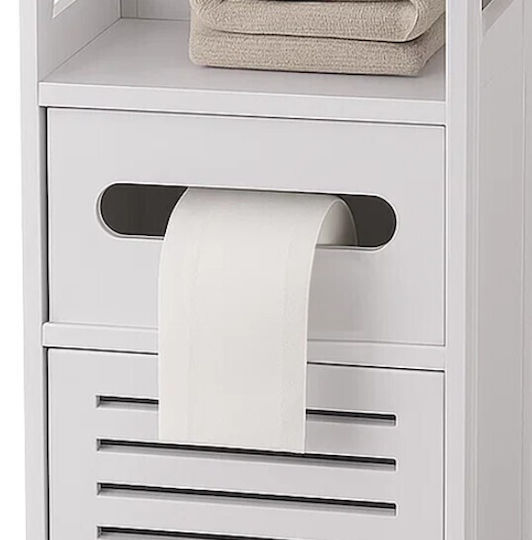 Dulap Coloană Pentru Baie Pe Pardoseală L21xA20xÎ80cm Lemn Natural