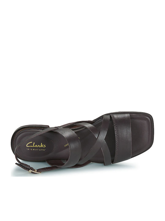 Ariany Strap Sandale Damă Maro