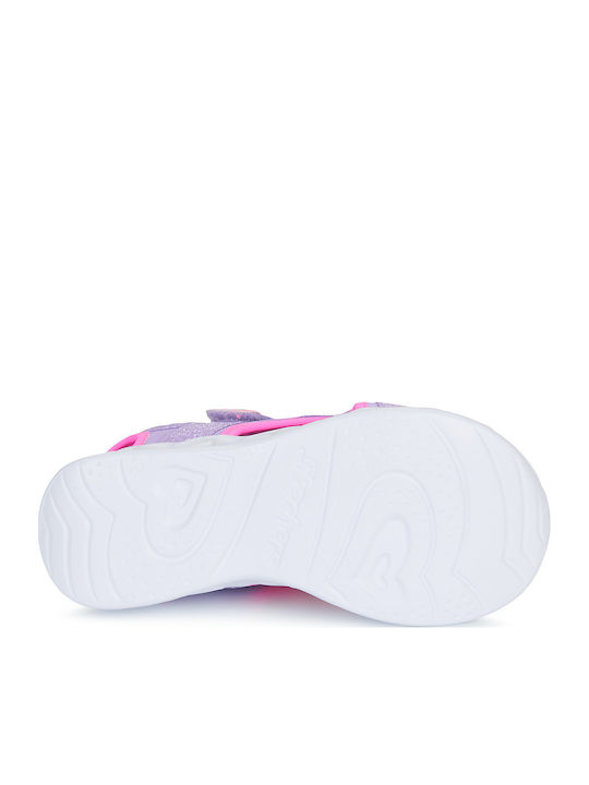 Sandale Tip Pantof Heart Lights Violet