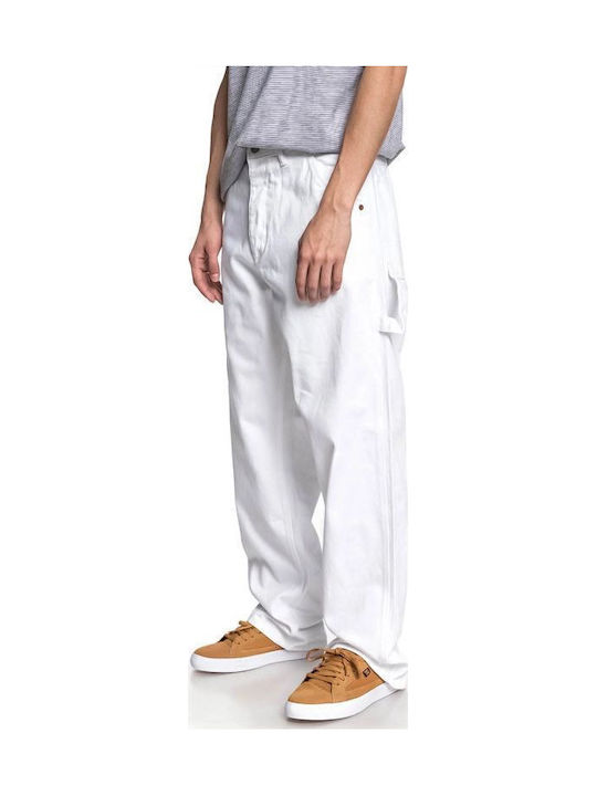 Herren Jeanshose Loose Baggy Fit Weiß