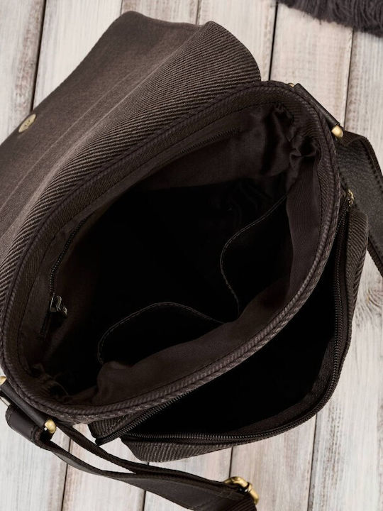 Leder Herren Bote Tasche Braun