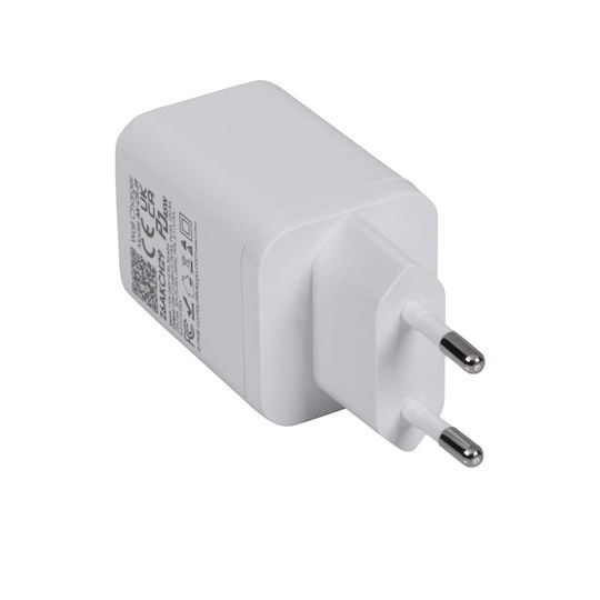 Akyga Charger Without Cable GaN with 2 USB-C Ports 45W Power Delivery / Quick Charge 3.0 White (AK-CH-29)