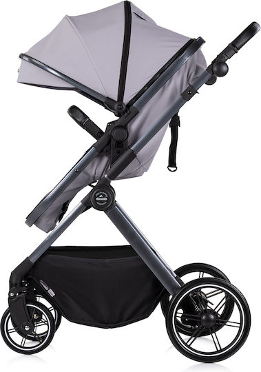 Chipolino Pearl Reversible 2 in 1 Baby Stroller Suitable for Newborn Platinum