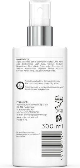 Apis Natural Cosmetics Spray De Față Tonifiant Cu Pantenol Și Acid Hialuronic 300ml