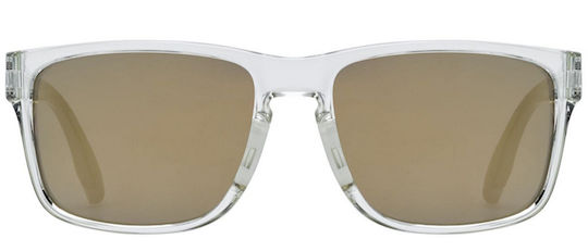 Uvex Cycling Glasses With Gold Frame And Transparent Lenses
