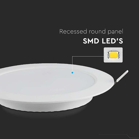 V-TAC Panou LED Paralelogram 12W cu Lumină Albă Rece 6500K 17.08x2.84cm