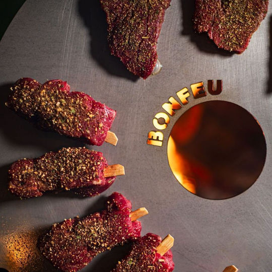 Bonfeu Grilling Plate with Grill Surface 55cm x 55cm x 3.5cm