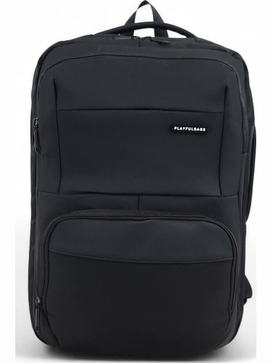 Playful Bags Backpack for Laptop in Black Colour