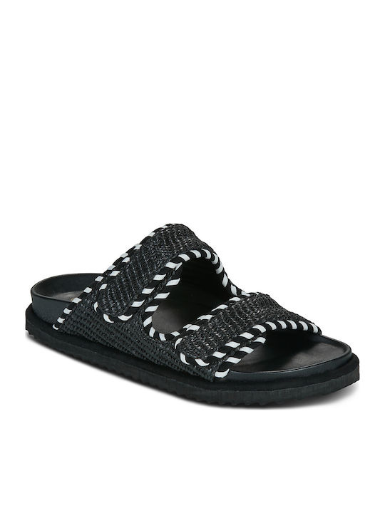 Colors Of California Women's Flat Sandals Black