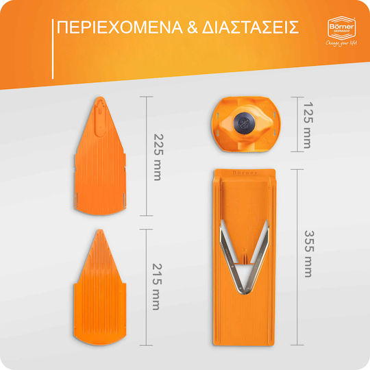 Borner Μαντολίνο V3 Trendline Basic Set 4τμχ Πορτοκαλί