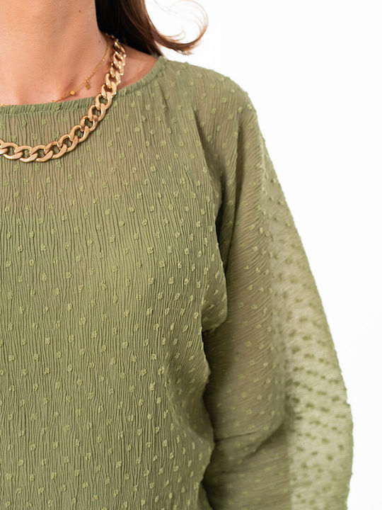Bluza Damă Fără Mâneci Kaki