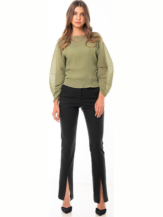 Bluza Damă Fără Mâneci Kaki