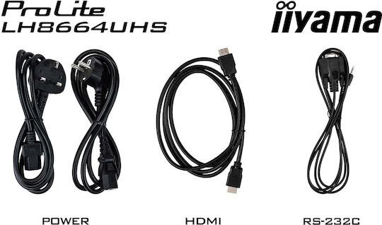 Iiyama LH8664UHS-B3AG Afișaj Public LED IPS 4K UHD 85.6"