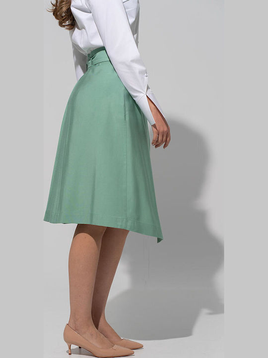 Midi Women's Skirt Envelope Aqua