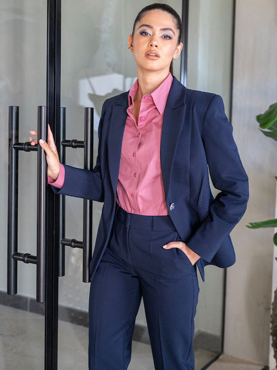 Hermosa Hermosa Damen Blazer Marineblau
