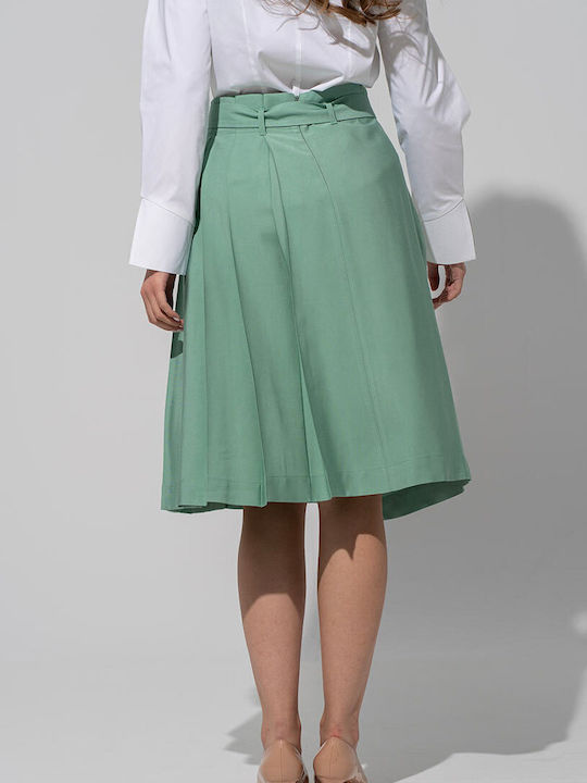 Midi Women's Skirt Envelope Aqua