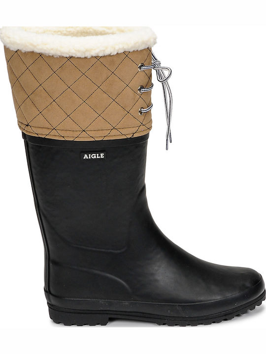Women's Boots with Fur Blue