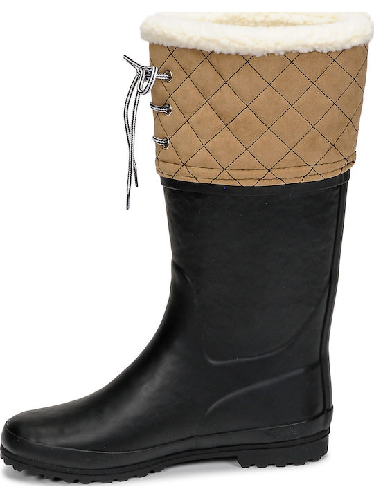 Women's Boots with Fur Blue