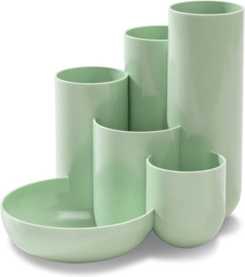 Suport Pentru Creioane Han Campus 5 Compartimente Verde Pastel