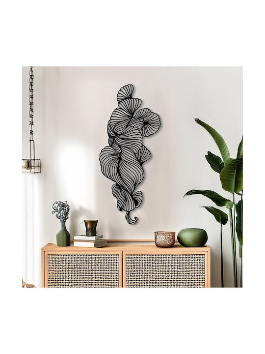 Pakketo Decorative Silhouette Bilem Pakooworld Black Metallic 50x1.5x20cm