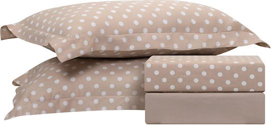 Beauty Home 10101 Σετ Μονό 3τμχ 170x260εκ. Μπεζ