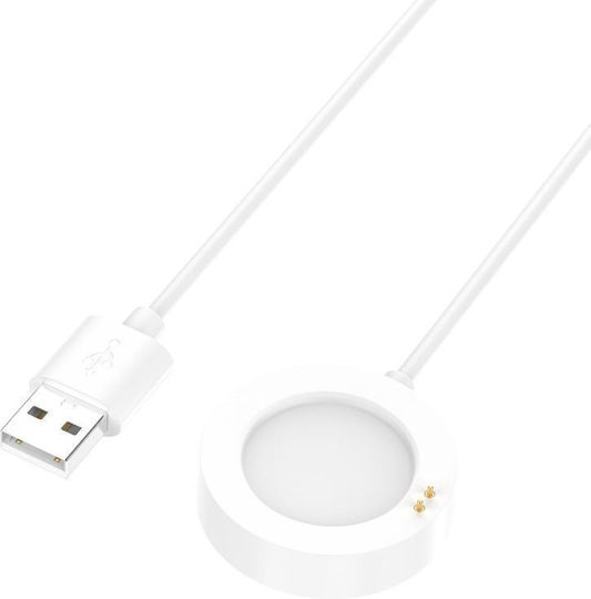 Usb-a Зарядно за Xiaomi Watch S4 / S3 / S2 Бял