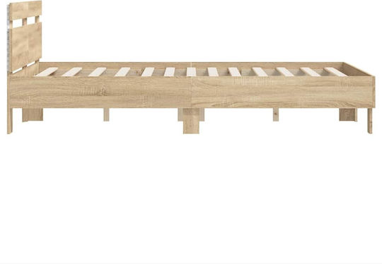 Doppeltes Holzbetten Unterlage mit Lattenrost für Matratze 137x190cm