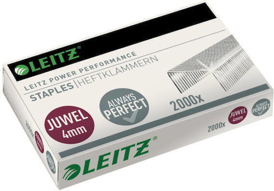 Leitz Staples Leitz Juwel 4 Mm 2000 Pieces Box