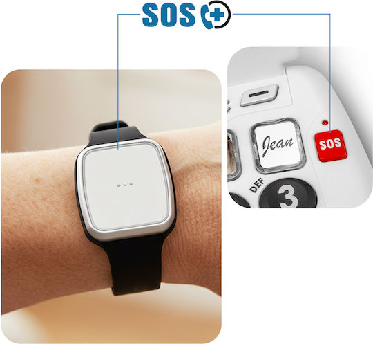 Geemarc Seniors' 40 Db Ενσύρματο Τηλέφωνο Γραφείου για Ηλικιωμένους Λευκό