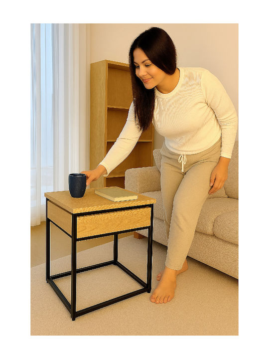 Set Zigon Rectangular Din Lemn Masiv Bej 2 Buc M60xL30xÎ50cm