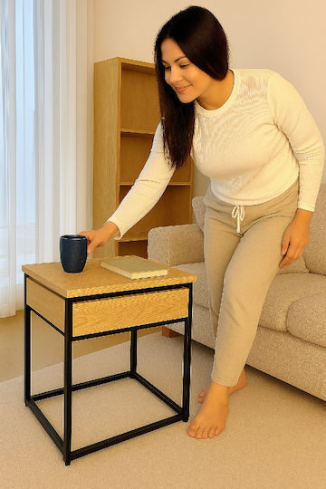 Set Zigon Rectangular Din Lemn Masiv Bej 2 Buc M60xL30xÎ50cm