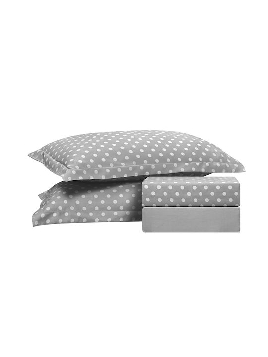 Beauty Home Art 10101 Fancy Set of Coverlets for Single Bed Grey 160x230cm 2 Pieces 10101KLMO-Grey