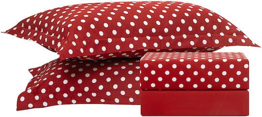 Beauty Home Art 10101 Fancy Super Double Coverlet Red 220x240cm 3 Pieces