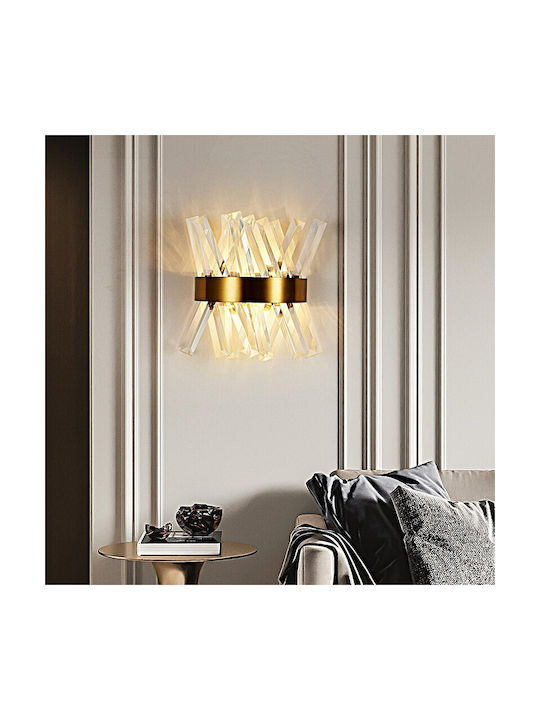 Home Lighting Astra Ceiling Pendant Light Gold with E14 Socket 25x30x30cm